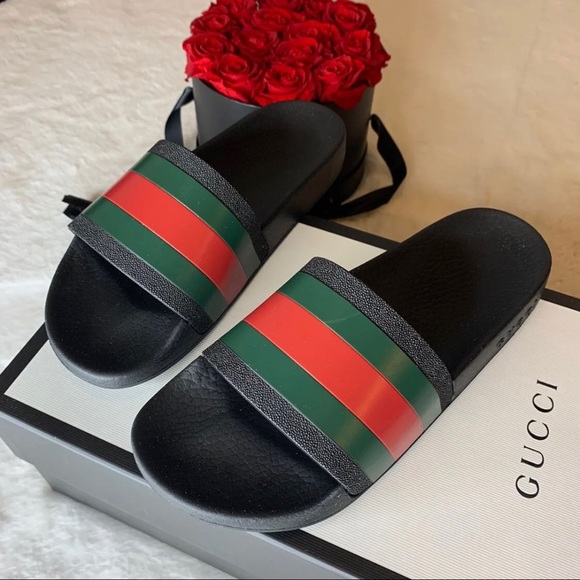 Gucci Other - Gucci Pursuit '72 Black Rubber Slides